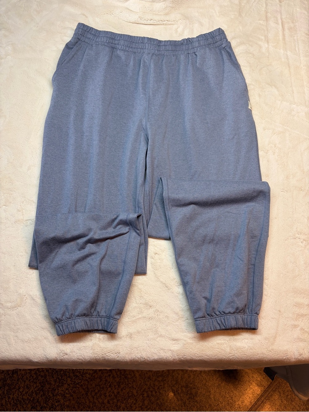 Vuori DreamKnit Baggy Boyfriend Sweatpants in Blue Heron Heather Women's Size M